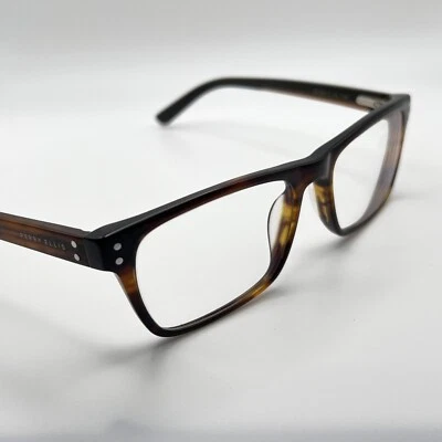 PERRY ELLIS PE 330-1 Demi Eyeglass Full Frame Rectangle Tortoise Brown 54-17-140 - Image 1 of 4