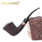 Full Bent Carved Briar Wooden Tobacco Pipe Handmade Smoking Pipe Fit 9Mm Filter