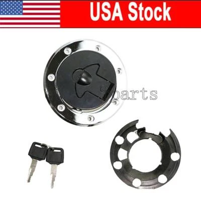 Fuel Gas Cap Keys For Kawasaki Ninja 600R ZX600C 1988-1997 ZX7R ZX750P 1996-2001 - Image 1 of 4