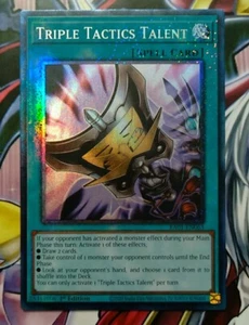 YuGiOh Triple Tactics Talent RA01-EN063 PCR Prismatic Collectors Rare 1st Ed NM - Picture 1 of 2