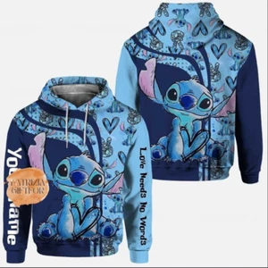 Customized Stitch 3D HOODIE Halloween Gift Best Price Christmas Gift Us Size - Picture 1 of 3