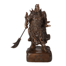 18''Guan Yu Chinese Fighting Warrior Resin Statue GuanGong God Hold Sword Statue