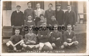 1912 Hull Newland AFC Football Team Real Photo Postcard unposted - Picture 1 of 2