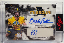 Brady Cook/Luther Burden III 2023 Leaf Pride of Missouri Dual Autograph Auto /37