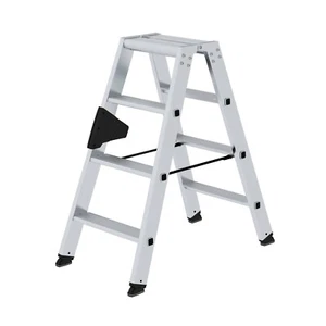 Stufen-Stehleiter beidseitig begehbar 2x4 Stufen - Bild 1 von 1