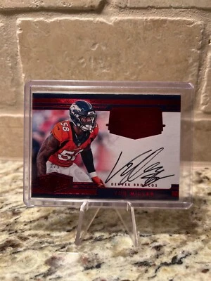 Von Miller Auto ON CARD #’d /5 | 2017 Panini Plates & Patches Broncos Rams Bills - Image 1 of 2