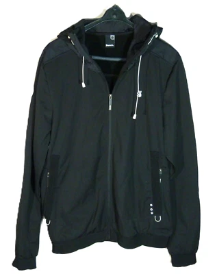 BENCH Jacke Schwarz Herren gr. XL leichte Jacke mit Kapuze Logo - Bild 1 von 4