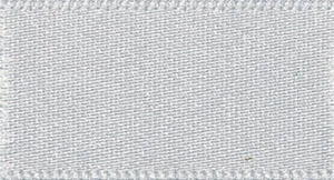 25mm Double Satin Ribbon: Silver - 11 metre - Clearance - Picture 1 of 1