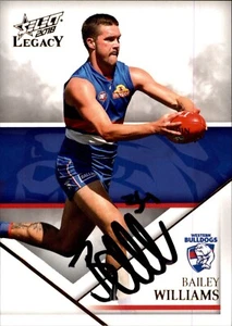 Signed 2018 Western Bulldogs AFL Select Legacy Card - Bailey Williams - Picture 1 of 3