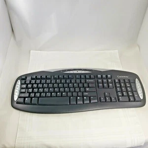 Gateway Keyboard Model KB-0401 Black PS2 Wired Vintage English - Picture 1 of 4