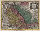 Kln Erzbistum Original Kupferstich Landkarte Lotter Seutter 1757