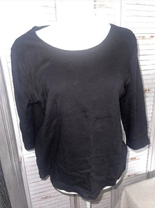 Karen Scott Petite Xl Black Top - Picture 1 of 3