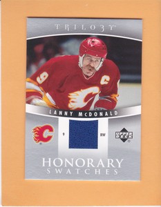 LANNY MCDONALD 2006-07 TRILOGY HONORARY SWATCHES #HS-LM CALGARY FLAMES NM-MT  A1