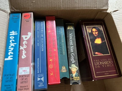 LOT OF 7 Artist VHS Art Videos A&E VAN GOGH,Degas,HOCKNEY, DA VINCI Set,ILLUSION - Image 1 of 4