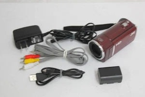 JVC Everio GZ-HM50-R Camcorder 40X Zoom Red Tested, Return Guarantee - Picture 1 of 9