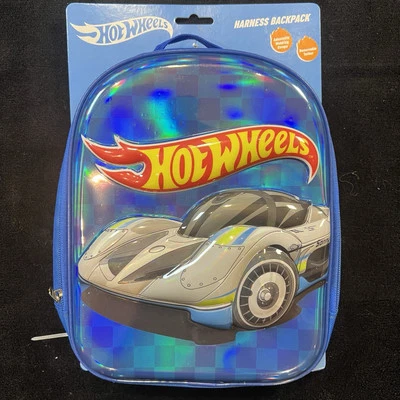 Mochila Hot Wheels 11" pequena mini corrida criança meninos azul - Imagem 1 de 2