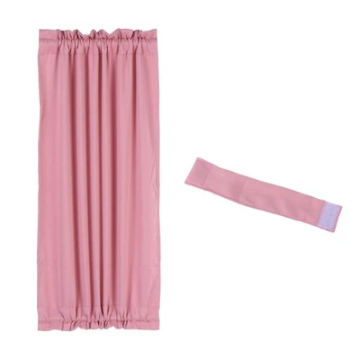Blackout Door Curtain 25"W x 40"L French Window Door Curtain 1 Panel Pink - Image 1 of 4
