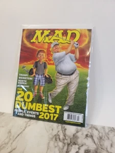 #549 Mad Magazine Febbraio 2018 Donald Trump POTUS 20 Dumbest 2017 - Foto 1 di 2
