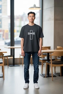 Camiseta Jesus Cross Christian nova 100% algodão unissex - Imagem 1 de 4