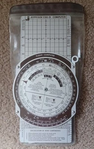 Vintage Jeppesen CSG-9 Metal Flight Slide Grafikcomputer mit Handbuch & Gehäuse Typ E-6B - Bild 1 von 5