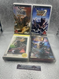 Monster Hunter 4Set (1st, 2nd, 2ndG, and 3rd) Sony Playstation potabale PSP Game - Picture 1 of 3