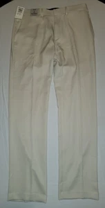 NWT Kenneth Cole Reaction Men's Chino Stretch Slim Fit Flex Waist Beige 38x32 - Picture 1 of 13