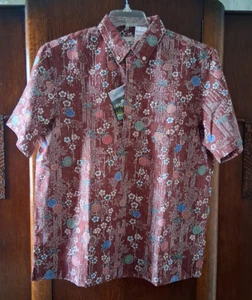 Reyn Spooner Men's NIPPON FOREST Apple Butter Classic Fit PULLOVER Shirt Sizes - Picture 1 of 3