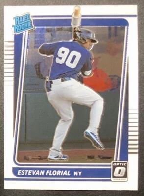 2021 Panini Donruss Optic - Rated Rookie #76 Estevan Florial (RC) - Image 1 of 2