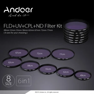 +CPL+FLD+(2/4/8)Filter Kit Neutral Density for Sony 52mm R6K1 - Picture 1 of 10