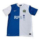Nike Blackburn FC Shirt Mens Large 2012/13 Home RFS Blue White
