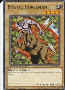 YUGIOH CARD 1 X MYSTIC HORSEMAN SBLS-EN010 1ST EDITION - Picture 1 of 1