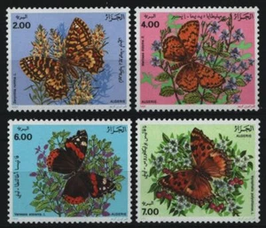 Argelia 1991 - Mi-Nr. 1050-1053 ** - MNH - Mariposas / Mariposas - Imagen 1 de 1