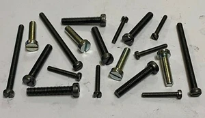 2BA, 4BA, 6BA, Slotted, Cheese Head, Machine Screws, Mild Steel. - Picture 1 of 3