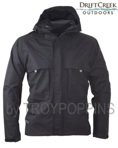 1-DRIFT CREEK OUTDOORS-#6000 BLACK TUNDRA TECH RAIN GEAR JACKET WET MENS FISHING - Bild 1 von 3