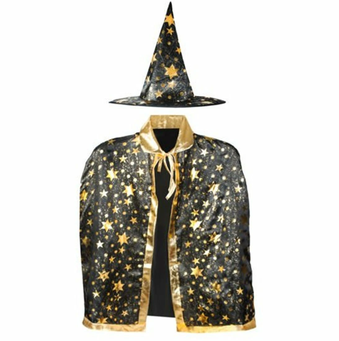 FIESTAS GUIRCA Zauberer Merlin Kostüm Für Kinder – Tunika & Hut Set | Größen 5-12 Jahre | Aus Polyester-Chenille
