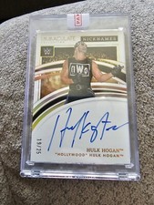 HULK HOGAN 2022 PANINI IMMACULATE NICKNAMES ON CARD AUTO HULKSTER 19/25 NWO