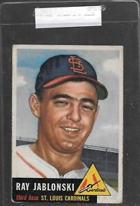 1953 Topps Baseball #189 RAY JABLONSKI Cardinals 14904