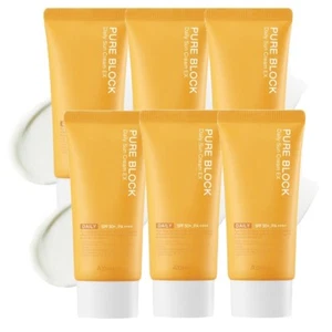 A'PIEU Pure Block Natural Daily Sun Cream EX 50ml(1.69oz)x 6pcs (SPF50 PA++++) - Picture 1 of 16