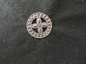 John Hardy SterlingSilver 925 Round Wheel Tie Tack/Lapel Pin .9” Stamped JH Mint - Picture 1 of 6
