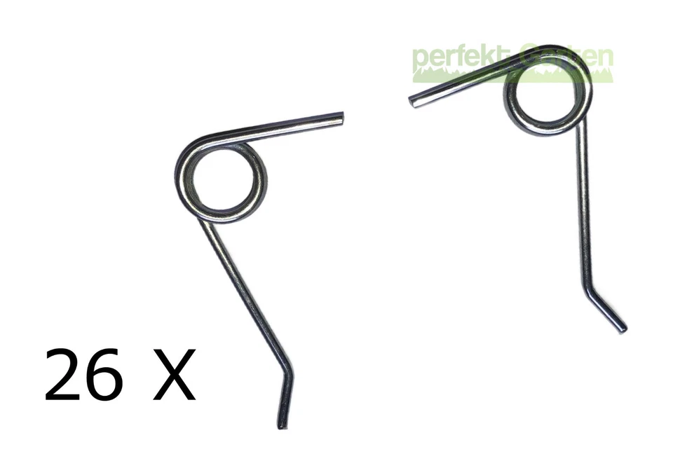 PERFEKTGARTEN 26X starke Feder 13X R + 13X L für Gardenline Vertikutierer -ausgewählte Modelle