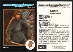 1991 TSR AD&D Gold Border RPG Card #592 Keith Parkinson Art Fafhrd & Gray Mouser