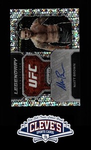 2023 PANINI PRIZM UFC MATT BROWN  AUTO DISCO UNDER CARD
