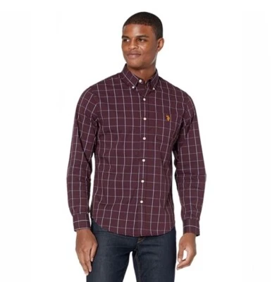 U.S. Polo Assn. Camisa tejida manga larga elástica rejilla abierta - talla grande Foto 1 de 4