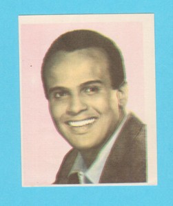 Harry Belafonte Rare Spanish Pop Singers Card 1960s