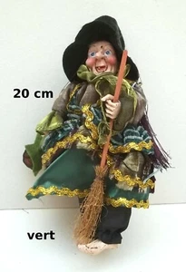 Hexe, Halloween, 20 cm, Legendenobjekt, Puppe, Hexe, grün G2 - Bild 1 von 1