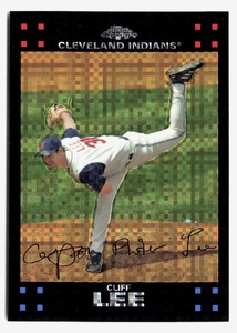2007 Topps Chrome Cliff Lee X-Fractor Cleveland Indians #144