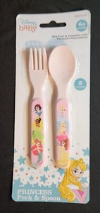 Disney Baby Princess Easy Grip Toddler Fork & Spoon - Picture 1 of 2