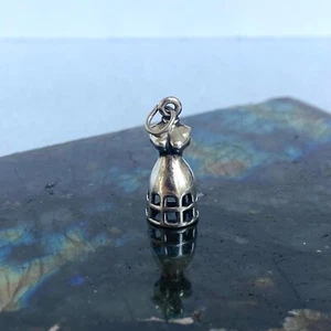 Vintage Sunwest Sterling Silber 925 3-dimensional Kleiderform Charm Anhänger - Bild 1 von 17