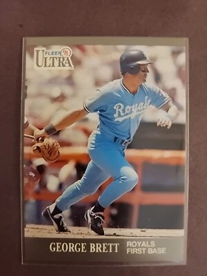 1991 Fleer Ultra George Brett #144 Kansas City Royals HOF NM-MT  - Image 1 of 2