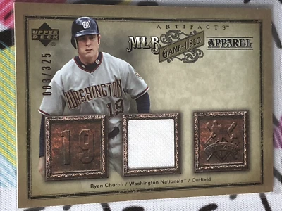 Upper Deck Artifacts MLB 2006 ropa/325 Ryan Church #MLB-RC Foto 1 de 2